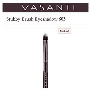 New VASANTI Eyeshadow Brush STUBBY SHADER Synthetic Brush 603 SOLD OUT Canadian